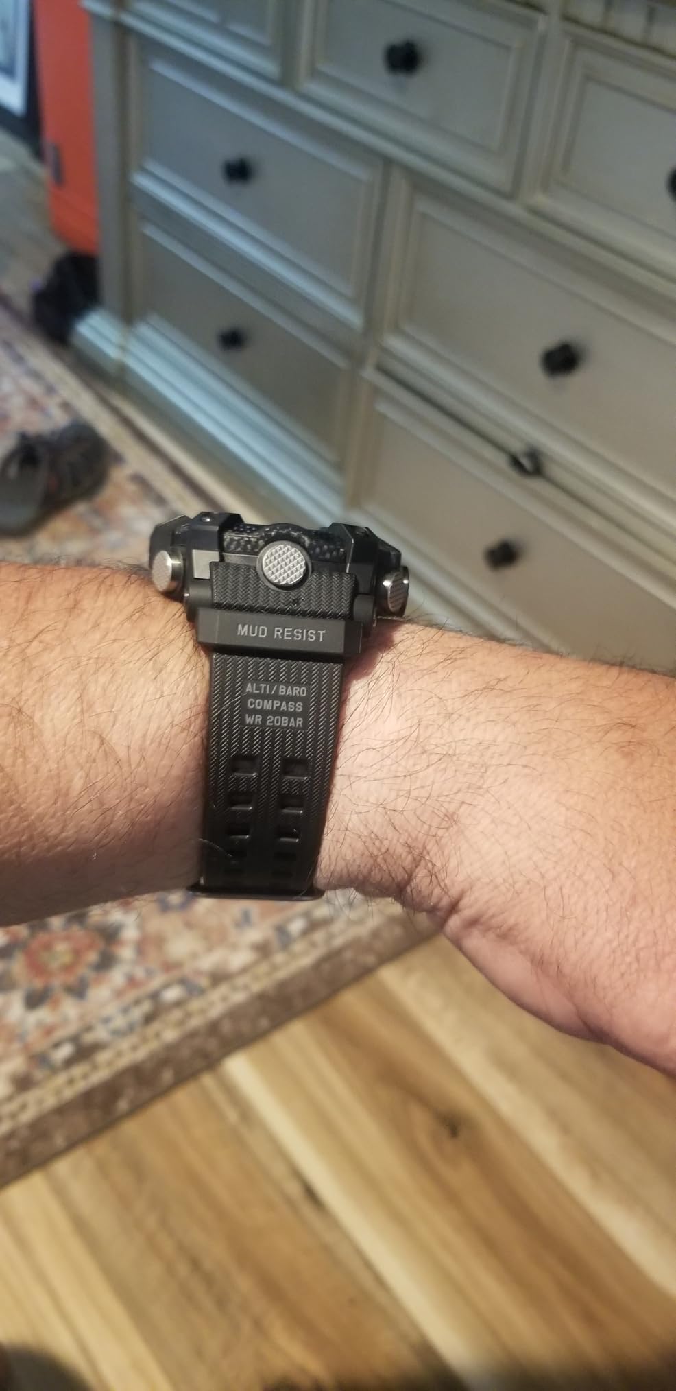 Casio Men's G-Shock Master of G Mudmaster Carbon Core Guard Quad Sensor Connected Grey Resin Watch GGB100-1A - Customer Photo 2