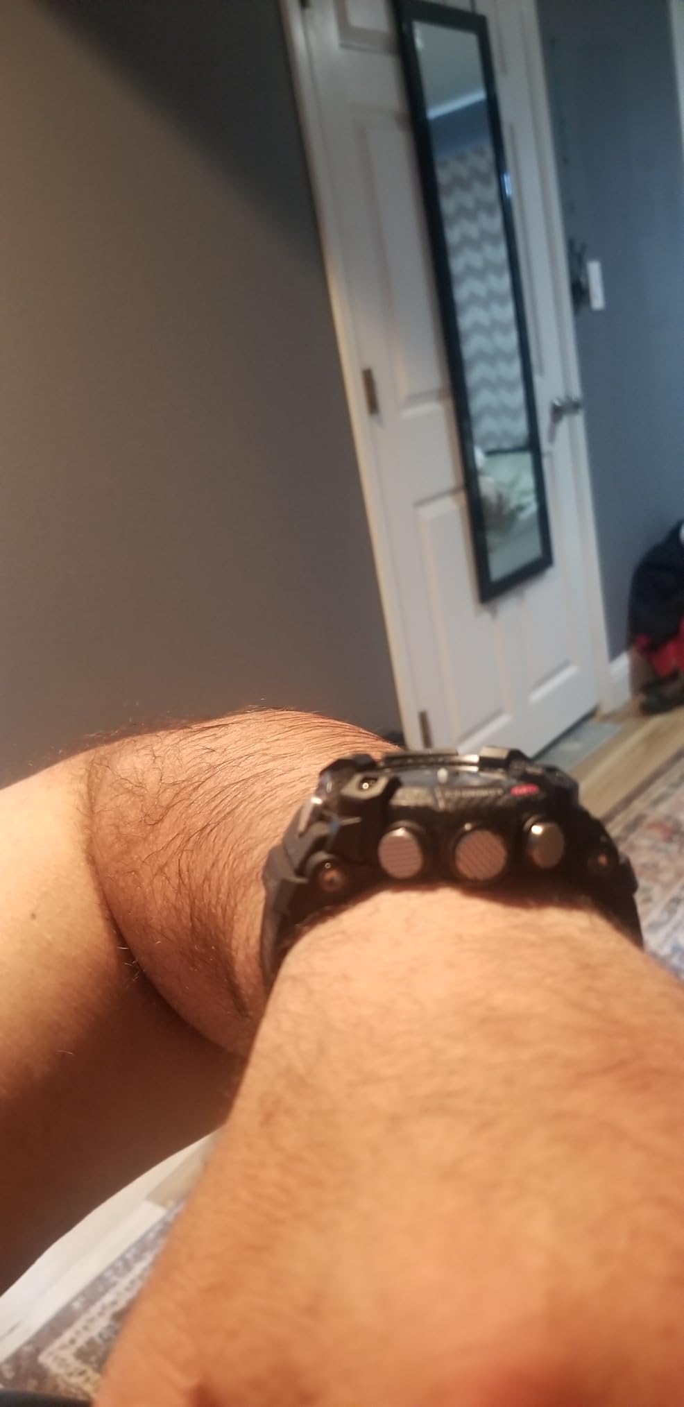 Casio Men's G-Shock Master of G Mudmaster Carbon Core Guard Quad Sensor Connected Grey Resin Watch GGB100-1A - Customer Photo 3