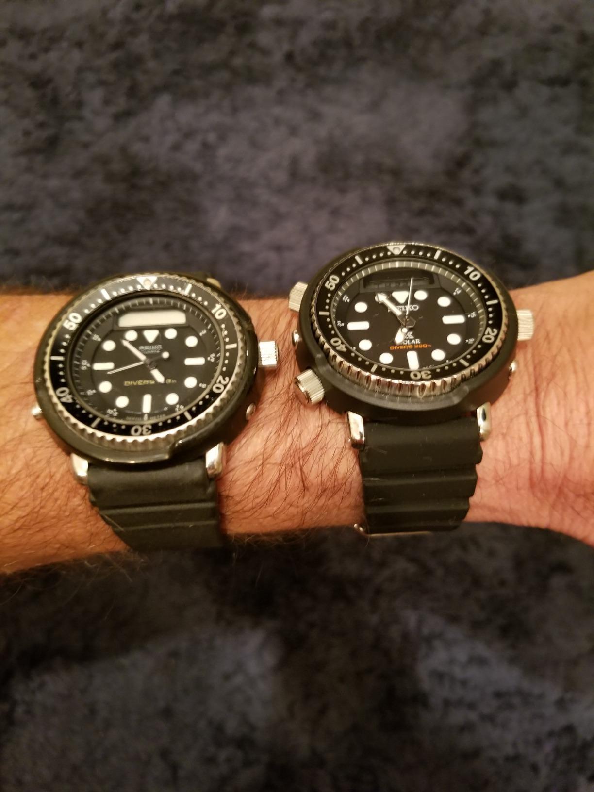 Seiko Hybrid Dive Watch for Men - Prospex - Solar, with Black Dial, Lightweight Case, and Stopwatch Function, 200m Water-Resistant - Customer Photo 2