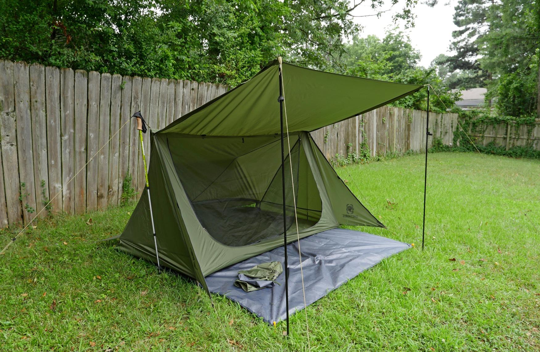 OneTigris Backwoods Bungalow Bushcraft Shelter 2.0, Ultralight Backpacking Tent with Porch for Camping Hiking Backpacking Motorcycle Kayak Bushcrafters - Customer Photo 2