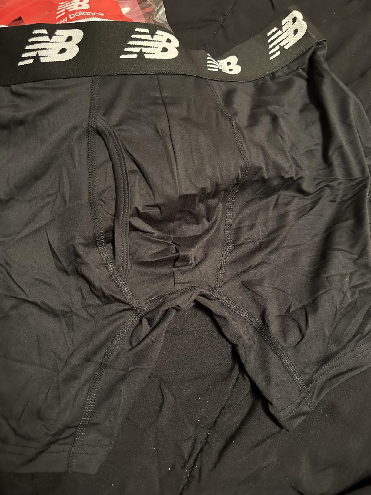 New Balance Men's Performance Boxer Briefs with Fly, Breathable Stretch Underwear, Moisture Wicking, Soft Waistband (3 Pack) - Customer Photo 3