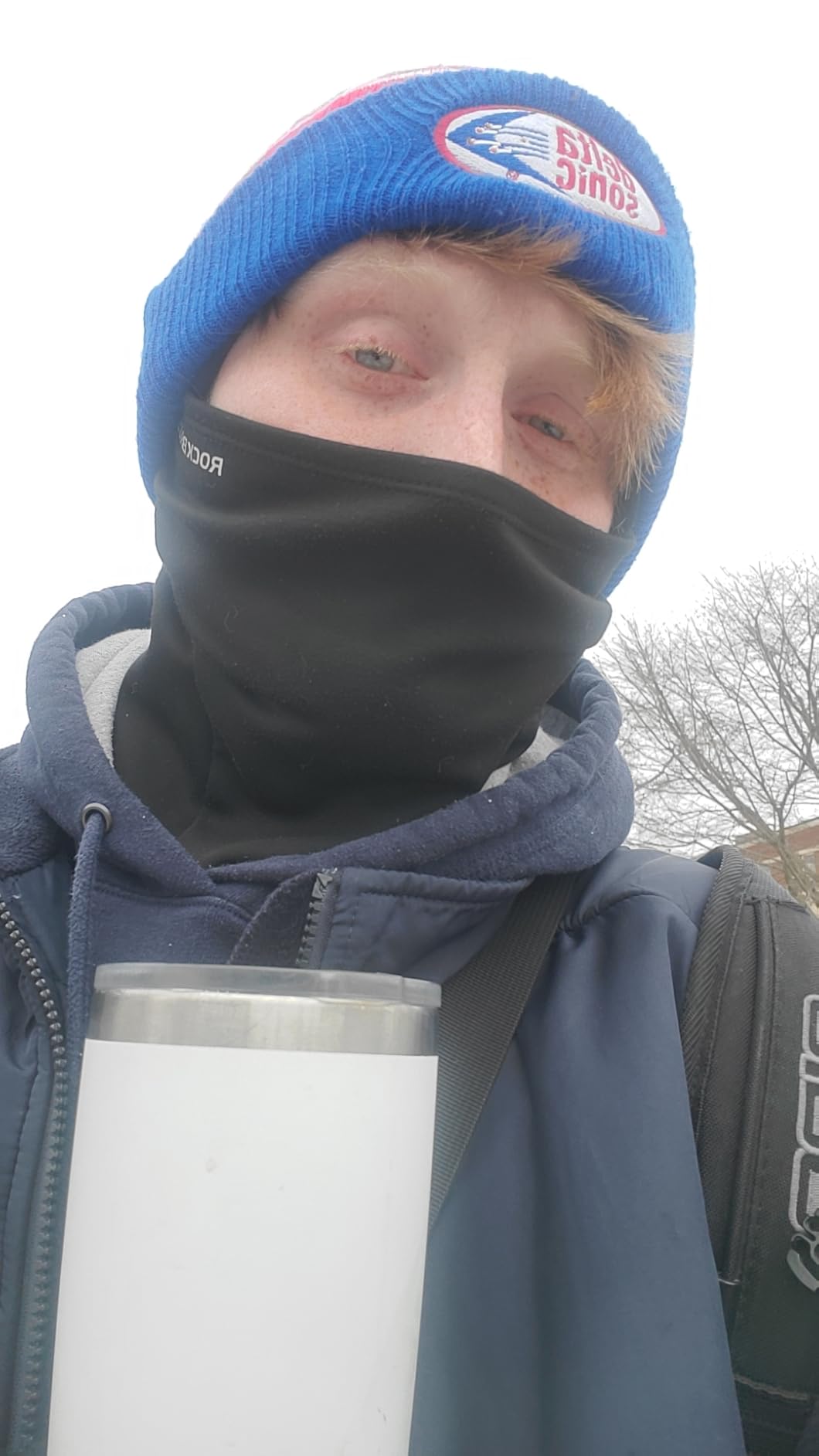 ROCKBROS Cold Weather Balaclava Ski Mask for Men Windproof Thermal Winter Scarf Mask Women Neck Warmer Hood for Cycling - Customer Photo 2