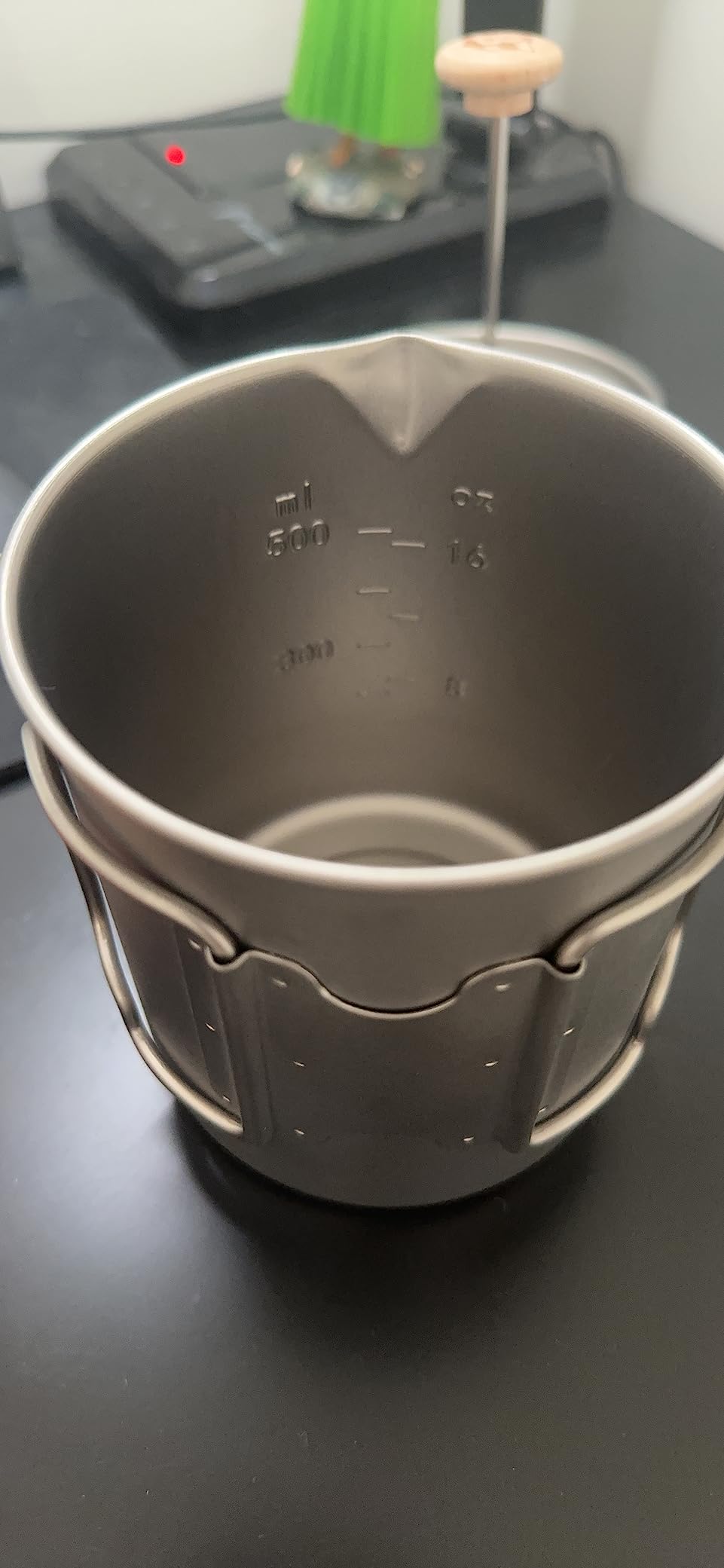 Bestargot Titanium Pot 750ml, Portable French Press | Ultralight Camping Pot for Coffee, Cooking & Survival | Compatible with Camp Stoves - Customer Photo 4