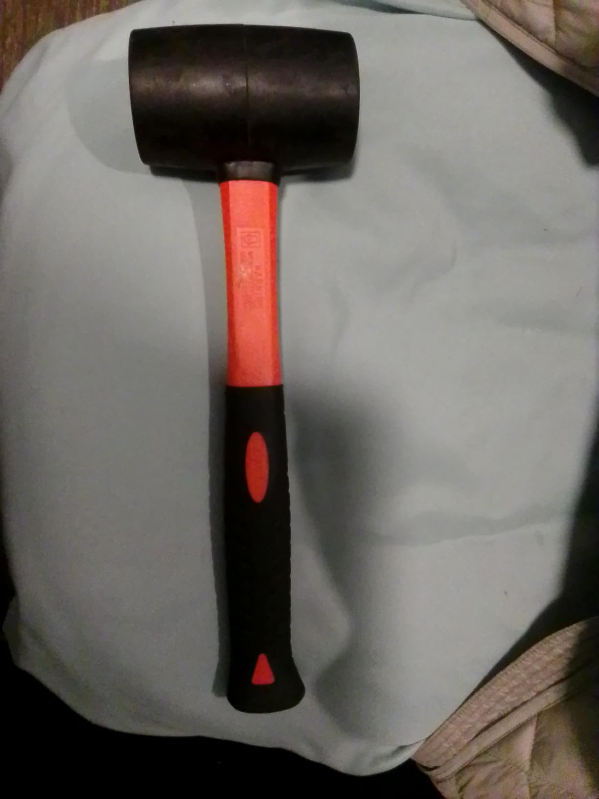 Edward Tools Rubber Mallet Hammer 16 oz - Durable Eco-friendly Rubber Hammer Head for Camping, Flooring, Tent Stakes, Woodworking, Soft Blow Tasks without Damage - Ergonomic Grip Handle - Customer Photo 3