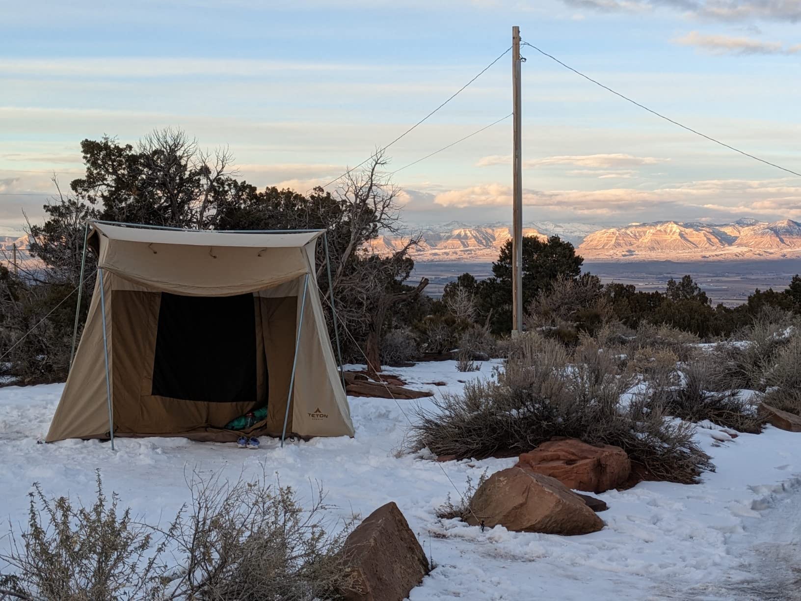Teton Sports Canvas Tents, Tent for Family Camping in All Seasons, The Right Shelter for Your Base Camp, Waterproof - Customer Photo 2