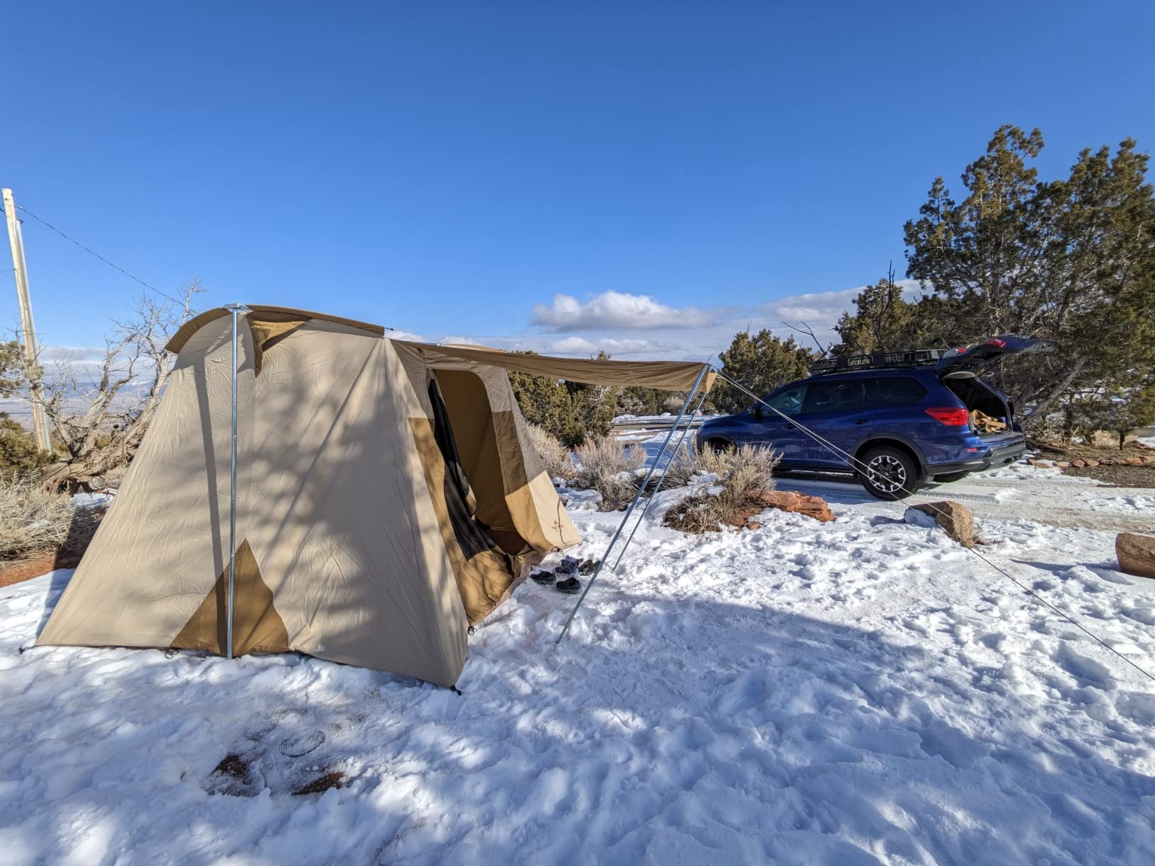 TETON Sports Mesa 14 Canvas Tent; Tent for Family Camping in All Seasons; The Right Shelter for Your Base Camp; Waterproof - Customer Photo 3