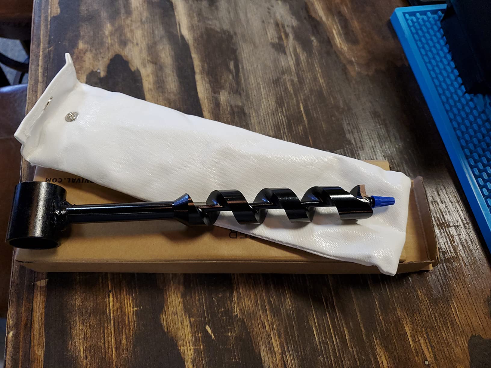 1 Inch Scotch Eye Auger | Manual Hand Wood Auger Drill Bit for Camping & Shelter Building | Heavy Duty Steel Bushcrafting Tools & Backcountry Gear - Customer Photo 1