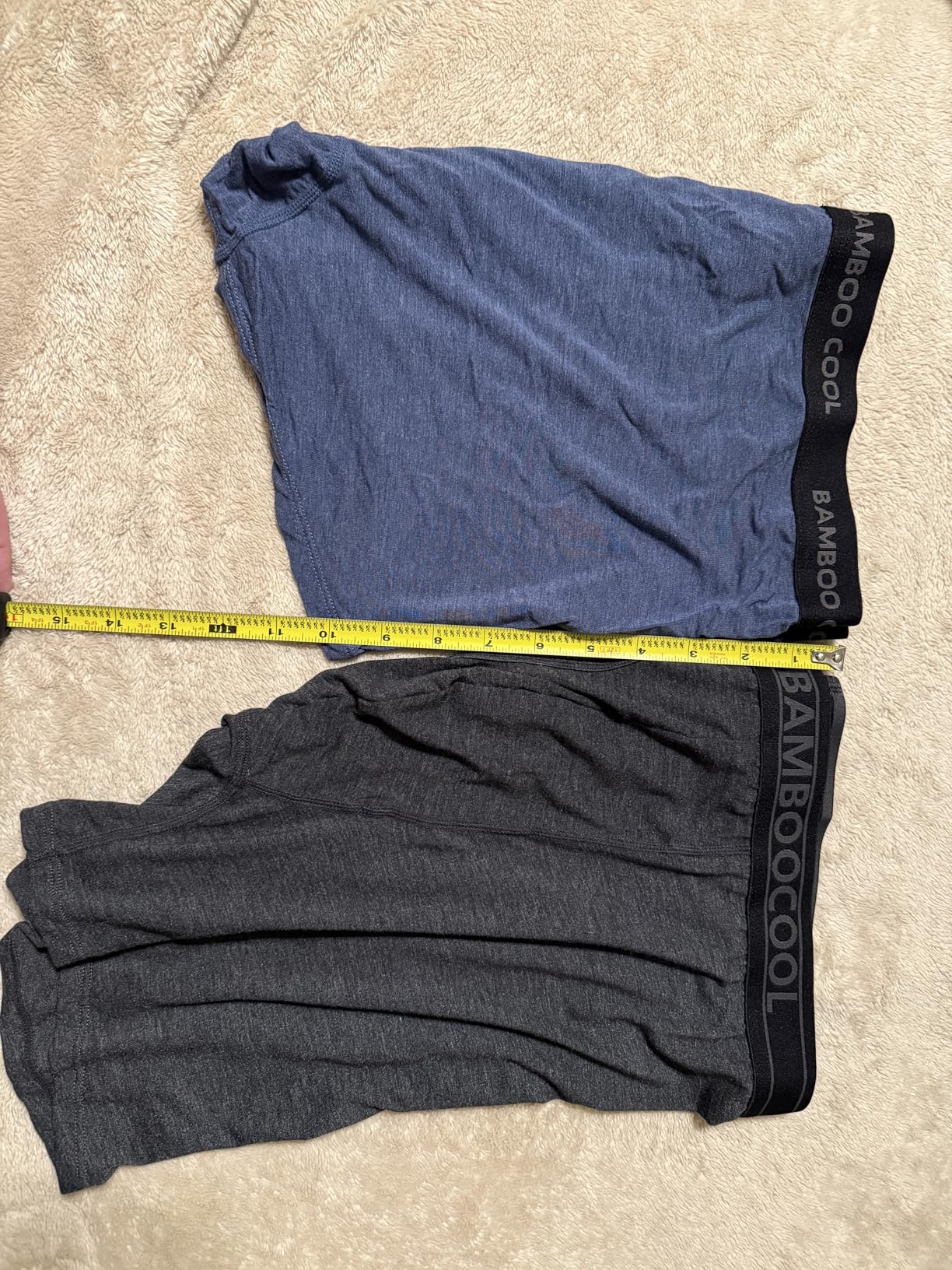 BAMBOO COOL Men's Ultra Breathable Underwear, No Riding Up Boxer Briefs with ComfortFlexible Waistband, Multipack - Customer Photo 4