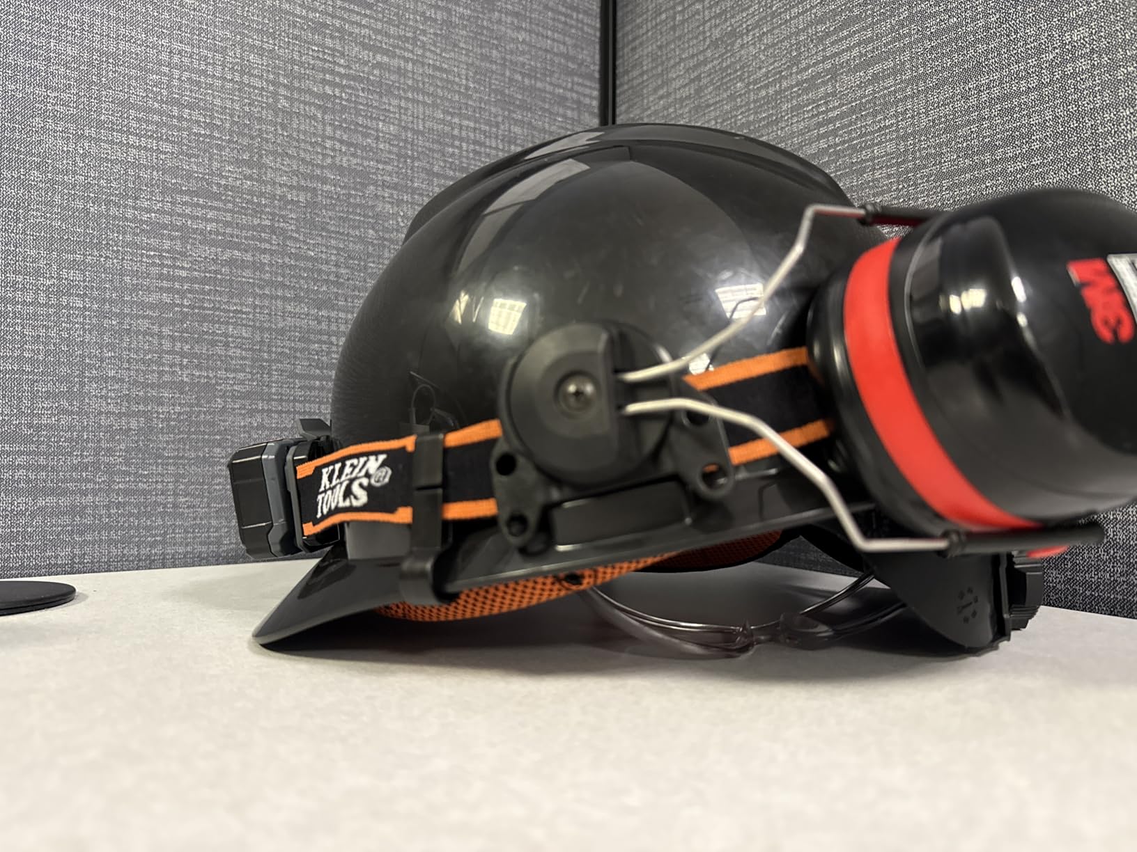 Klein Tools 56060 Headlamp Bracket and Fabric Strap, Marker, Carpenter Pencil Holder, for Klein Removable Headlamp, for Work and Outdoor - Customer Photo 1