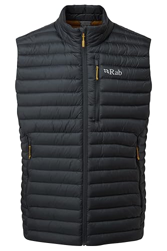 Rab Men's Microlight Vest - 700-Fill Lightweight Down Gilet for Hiking & Skiing - Rab
