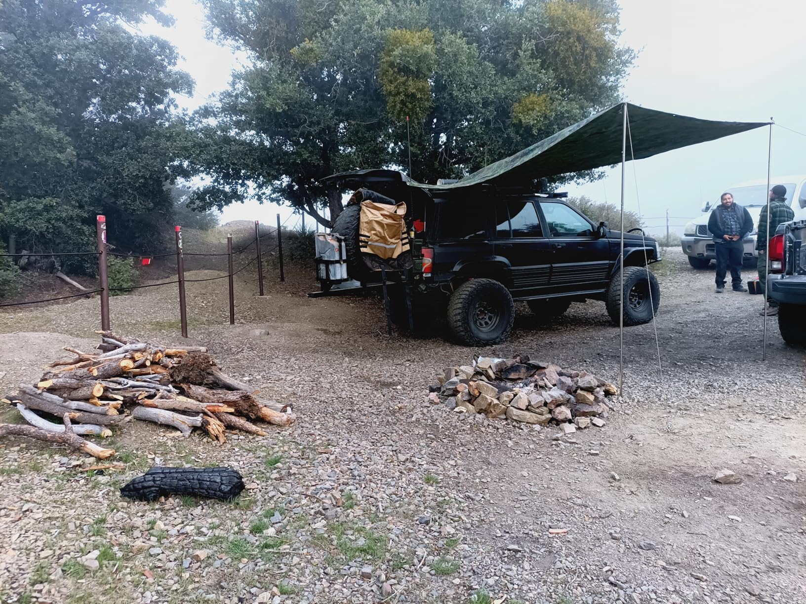 Tarp Poles Adjustable Heavy Duty 90 in Camping Tent Poles for Tarp Portable Telescoping Tent Poles for Awnings Canopy Rain Fly Shelter Set of 2 - Customer Photo 4