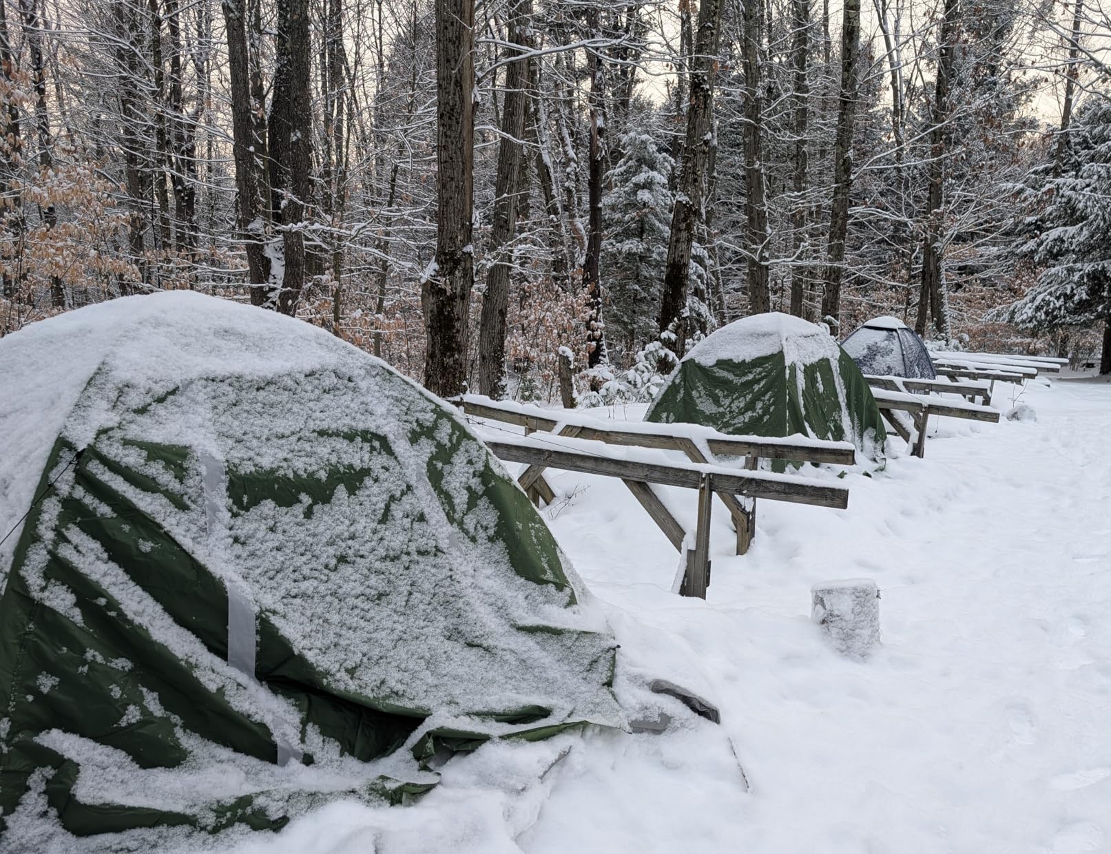 Clostnature Lightweight Backpacking Tent - 1/2 Person 4 Season Ultralight Waterproof Camping Tent, Large Size Easy Setup Tent for Winter, Cold Weather, Family, Outdoor, Hiking and Mountaineering - Customer Photo 1