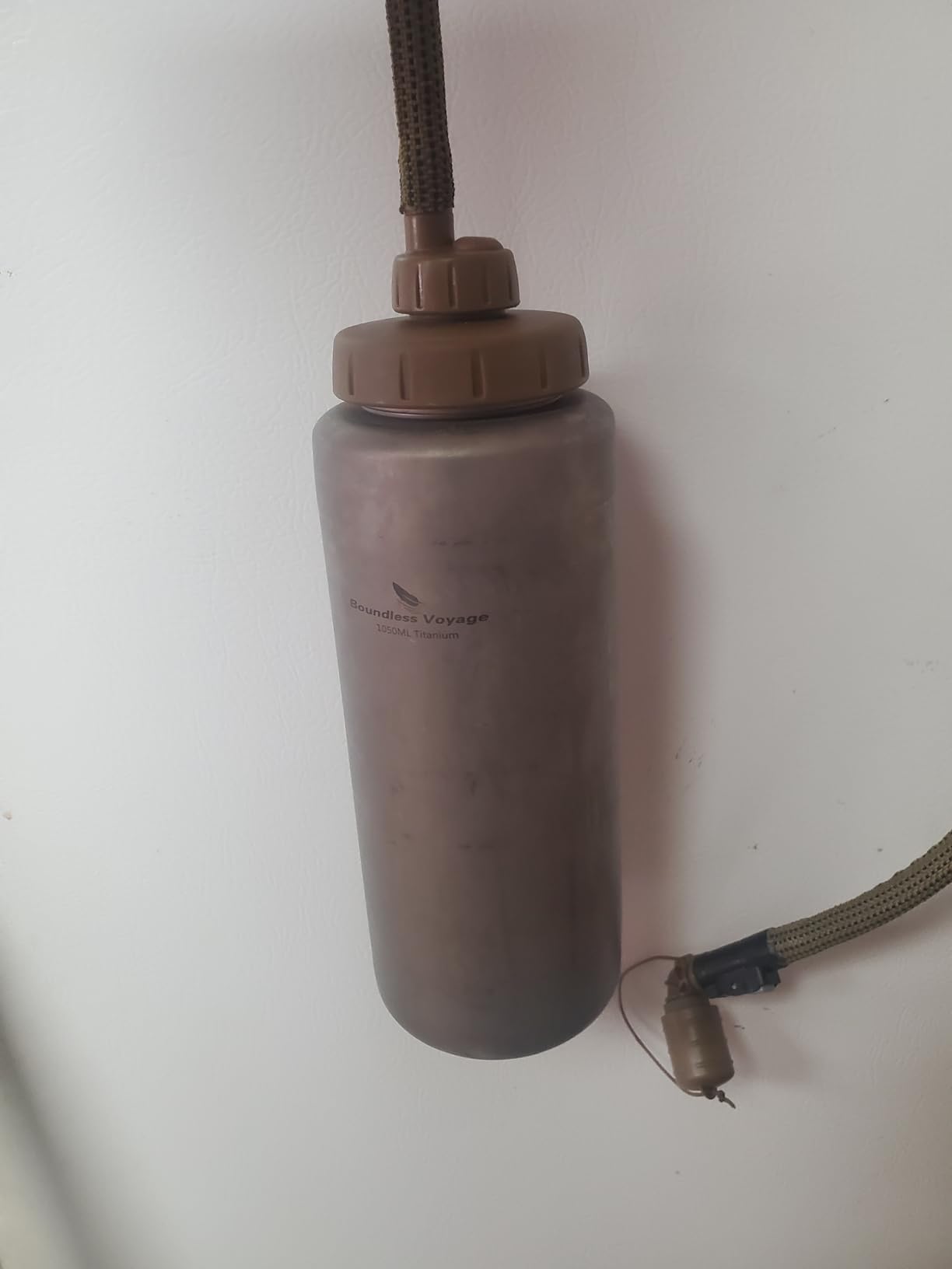 Boundless Voyage Titanium Sport Water Bottle 35.5 fl oz 1050ml | Ultralight, Leakproof, for Outdoor Camping Hiking - Customer Photo 1