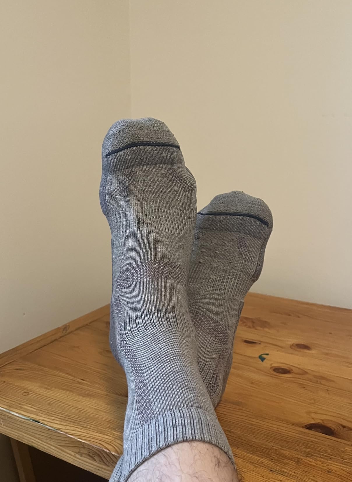 DANISH ENDURANCE Merino Wool Hiking Crew Socks for Men & Women, Cushioned Anti-Blister, Breathable - 3 Pairs - Customer Photo 2