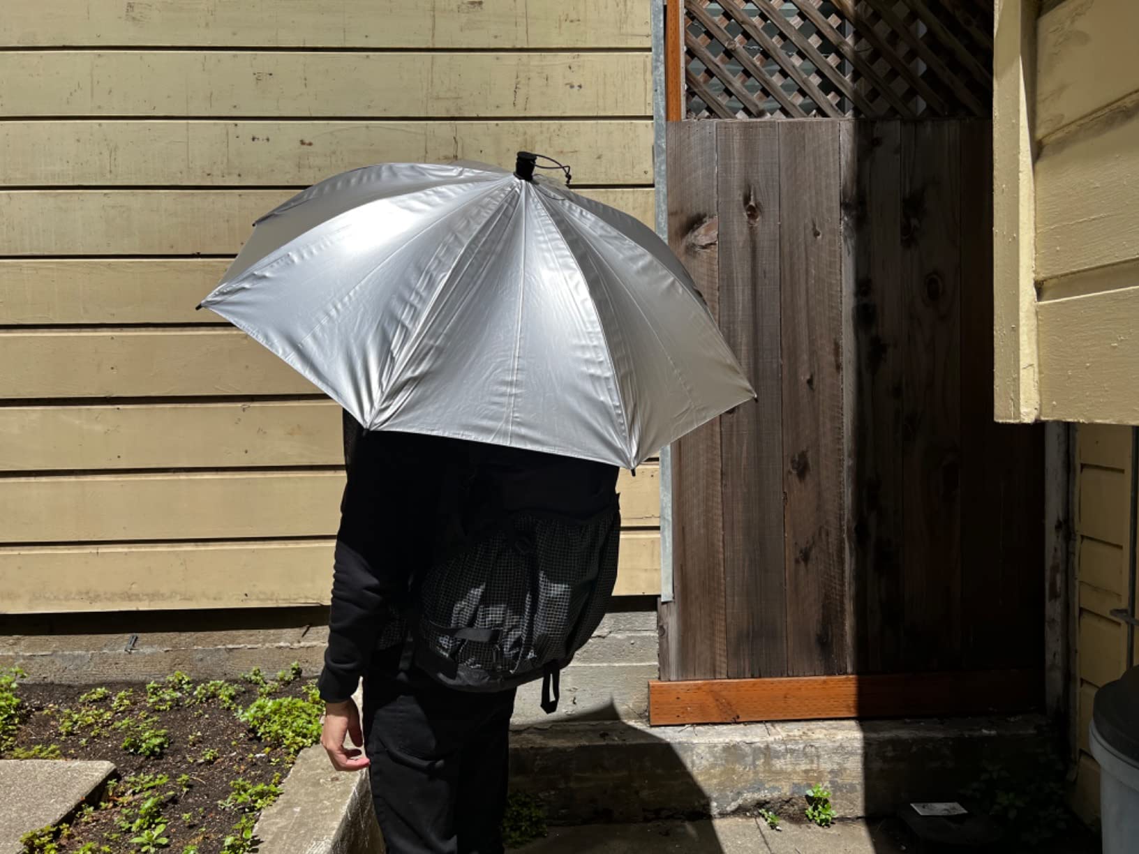 G4Free 46 Inch Large Hiking Umbrella Ultralight UV Silver Reflective Full-size Trekking Backpacking Umbrella - Customer Photo 4