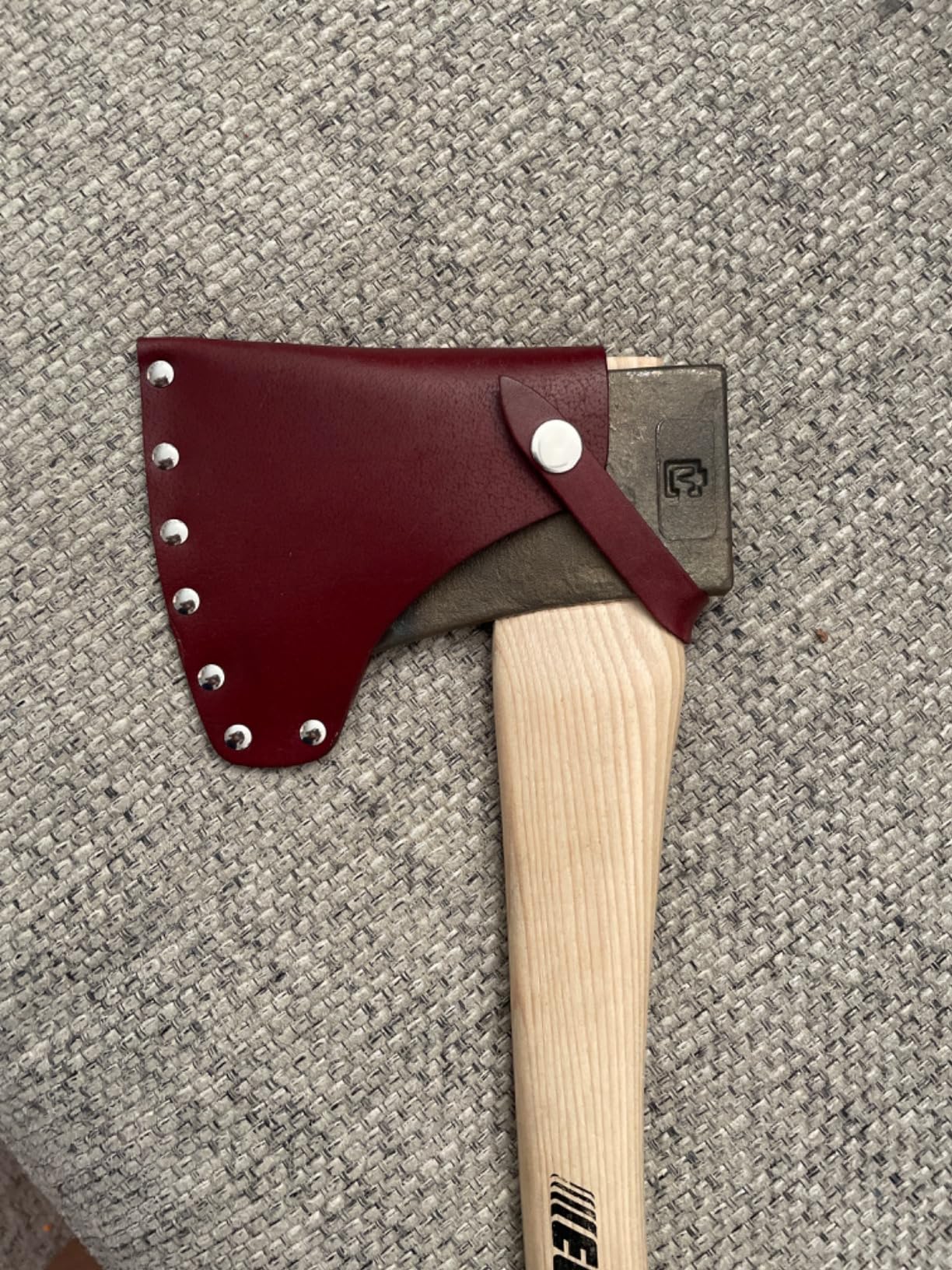 Kyien Leather Hatchet Axe Sheath Protector Tool - Head Cover with Leather - Customer Photo 1