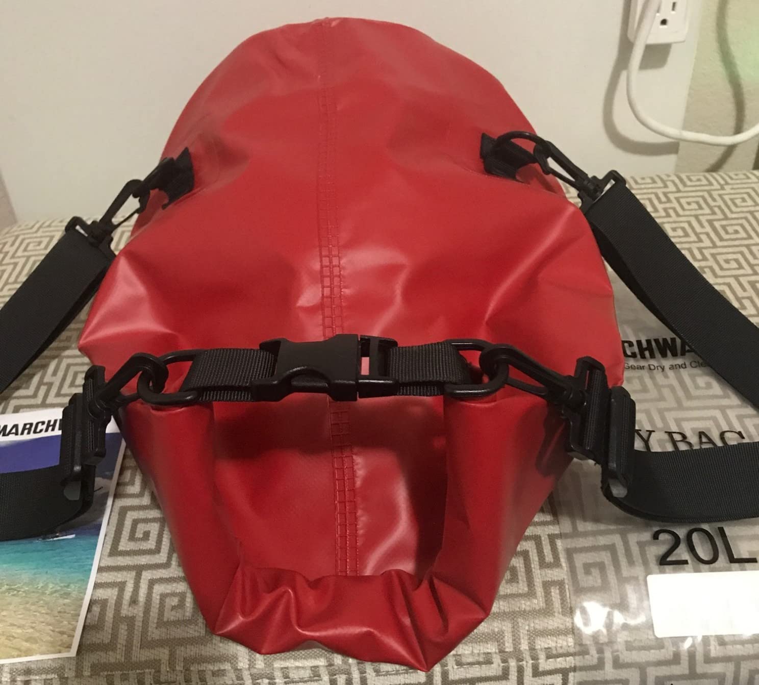 MARCHWAY Floating Waterproof Dry Bag Backpack 5L/10L/20L/30L/40L, Roll Top Sack Keeps Gear Dry for Kayaking, Rafting, Boating, Swimming, Camping, Hiking, Beach, Fishing - Customer Photo 4