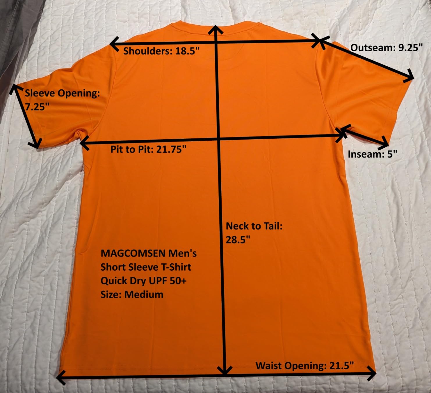 MAGCOMSEN Men's Short Sleeve UPF 50+ T-Shirt Quick Dry Rash Guard Athletic Running Swim Top Tee Performance Water Shirts - Customer Photo 3