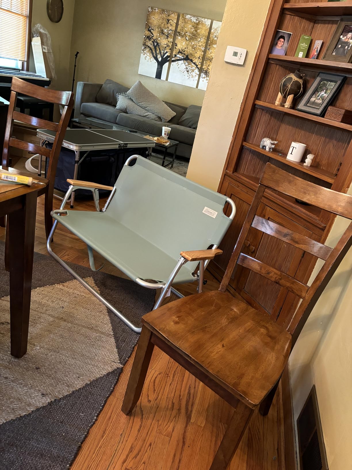 Coleman Living Collection Premium Outdoor Bench, Lightweight Folding Bench Seats 2 People, Supports up to 450lbs, Great for Patio, Yard, Deck, Campsite, Tailgate, & More - Customer Photo 2