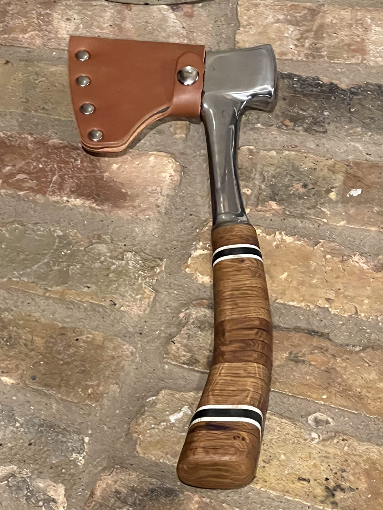 American Bench Craft Leather Hatchet Sheath fits ESTWING Hatchet Sportsman's Axe Models E14A & E24A - (Hatchet Not Included) (Brown) - Customer Photo 1