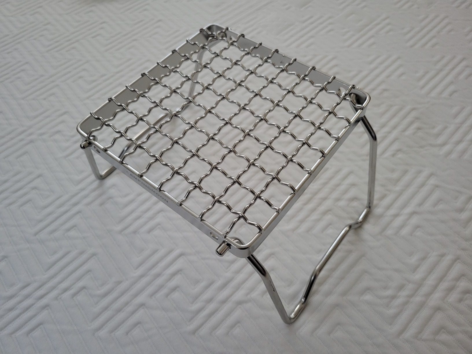 CAMPINGMOON Portable Folding Camping Campfire Grill over Fire Split Stoves 304 Stainless Steel (Grid wire (MS-1011)) - Customer Photo 2