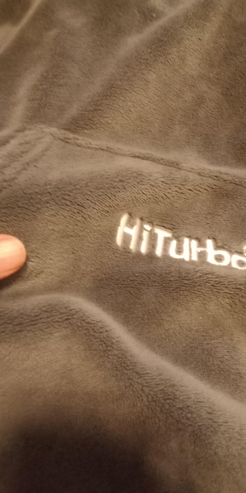 Hiturbo Plush Changing Robe, Fluffy Wearable Blanket, Soft Oversize Hooded Towel Surf Poncho with Pocket for Aquatics & Home - Customer Photo 2