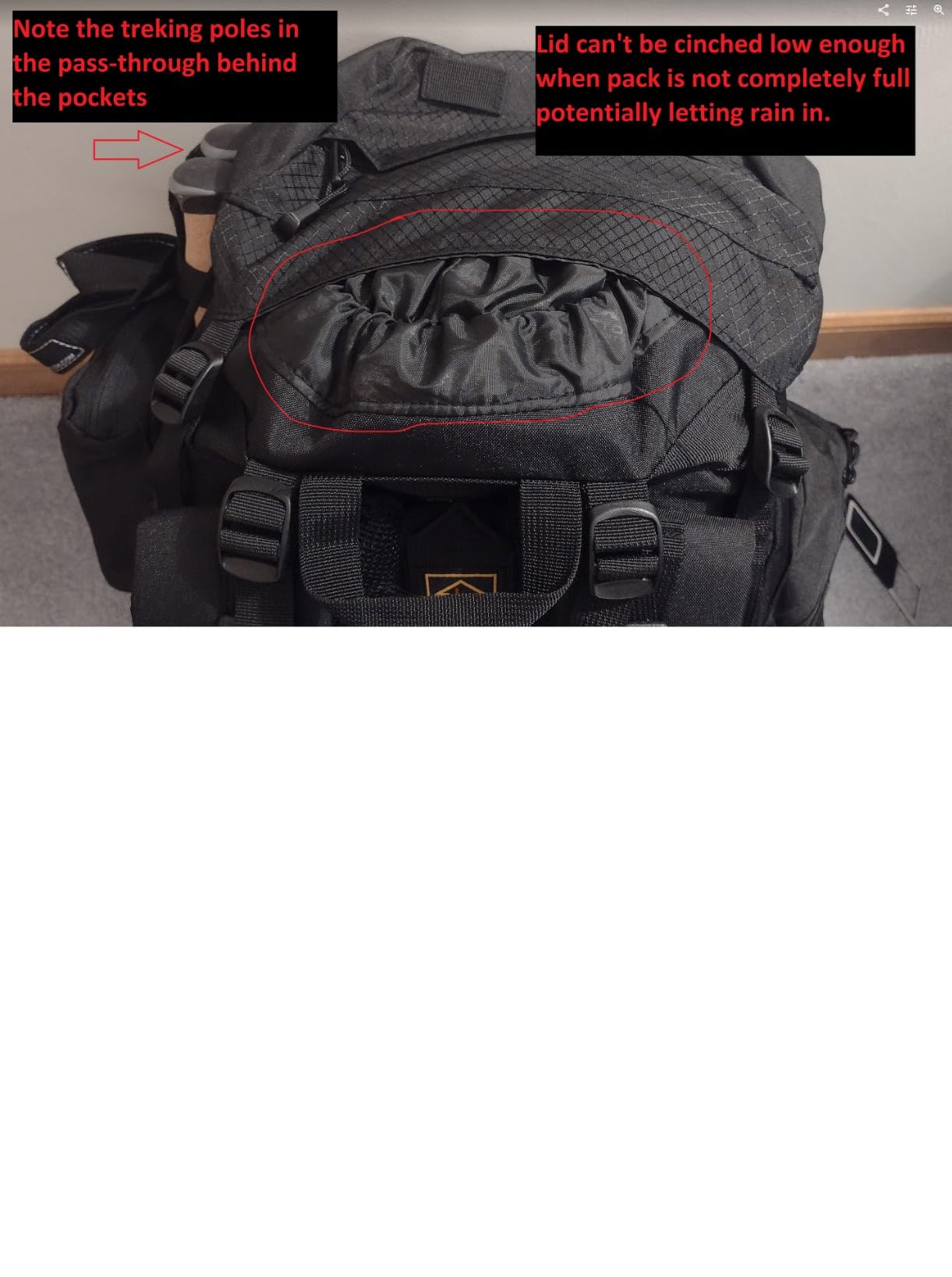 Teton 75L Explorer Internal Frame Backpack for Hiking, Camping, Backpacking, Rain Cover Included - Customer Photo 2