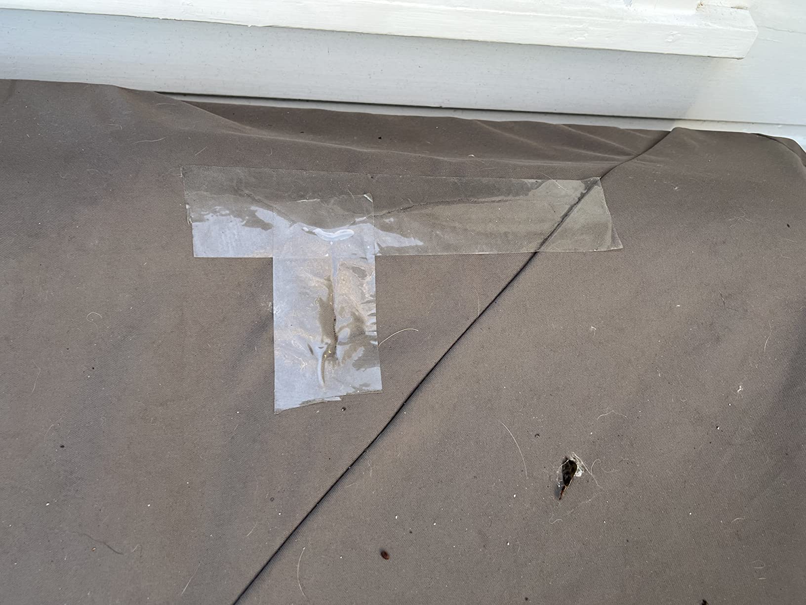 Dulepax-Tent Repair Tape, Awning Repair Tape, Boat Covers Repair, RV Covers Repair Kit, Tarp Repair, Canvas Pctch Kit, Sail Tape Etc...1 Roll of 30FT x 2.9 inch - Customer Photo 1