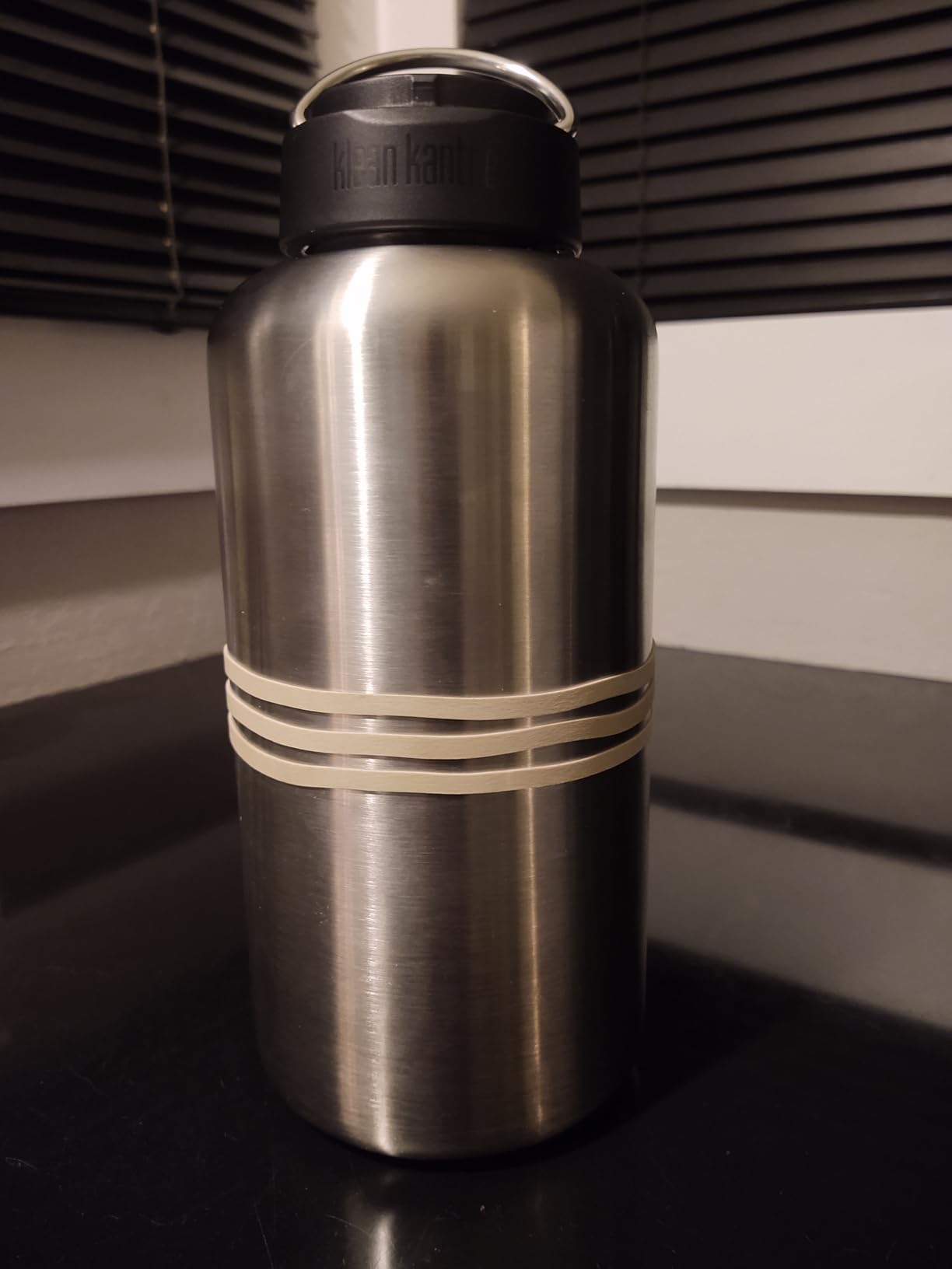 Klean Kanteen Wide Mouth Single Wall Stainless Steel Water Bottle (w/Wide Loop Cap) - 64oz - Brushed Stainless - Customer Photo 1