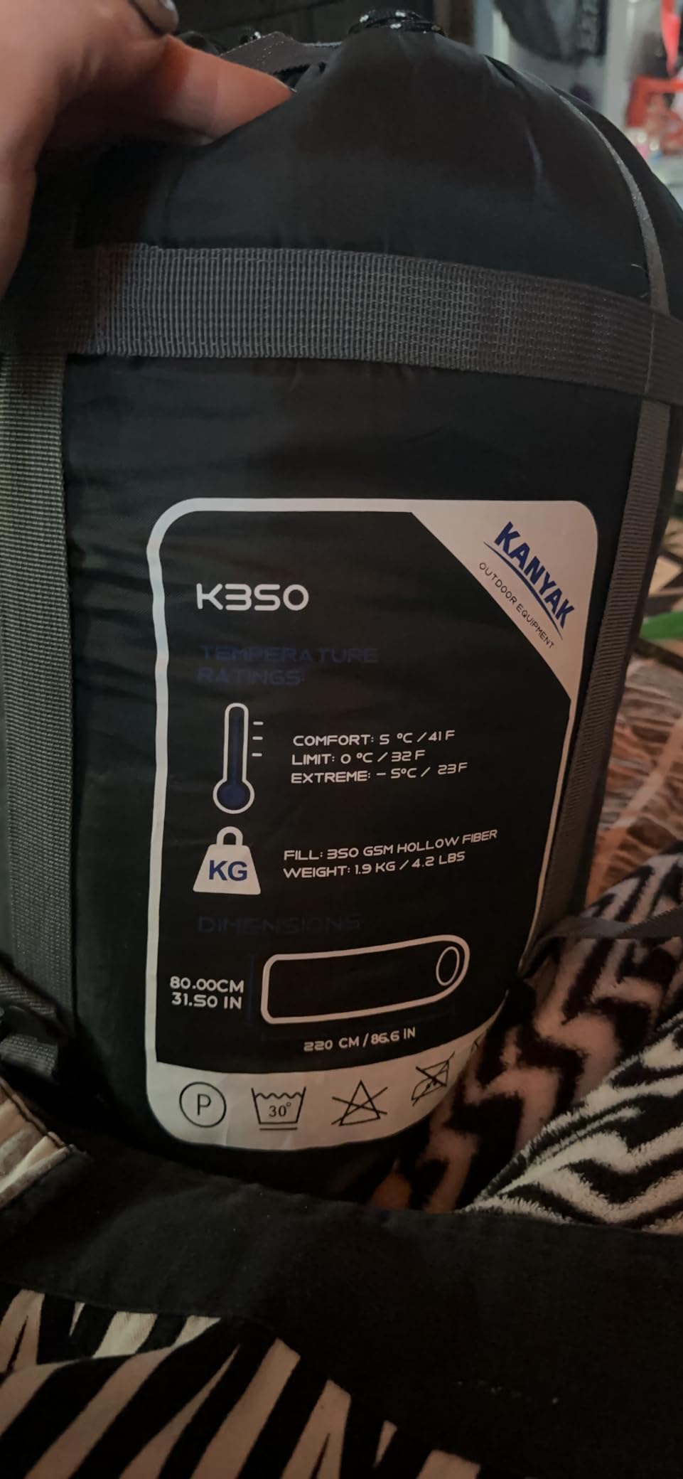 Camping Sleeping Bag, 32℉ Sleeping Bags for Adults Kids Teens Cold Weather Warm Sleeping Bag Winter for 3-4 Season Camping, Camping Gear Equipment, Traveling, and Outdoors - Customer Photo 2