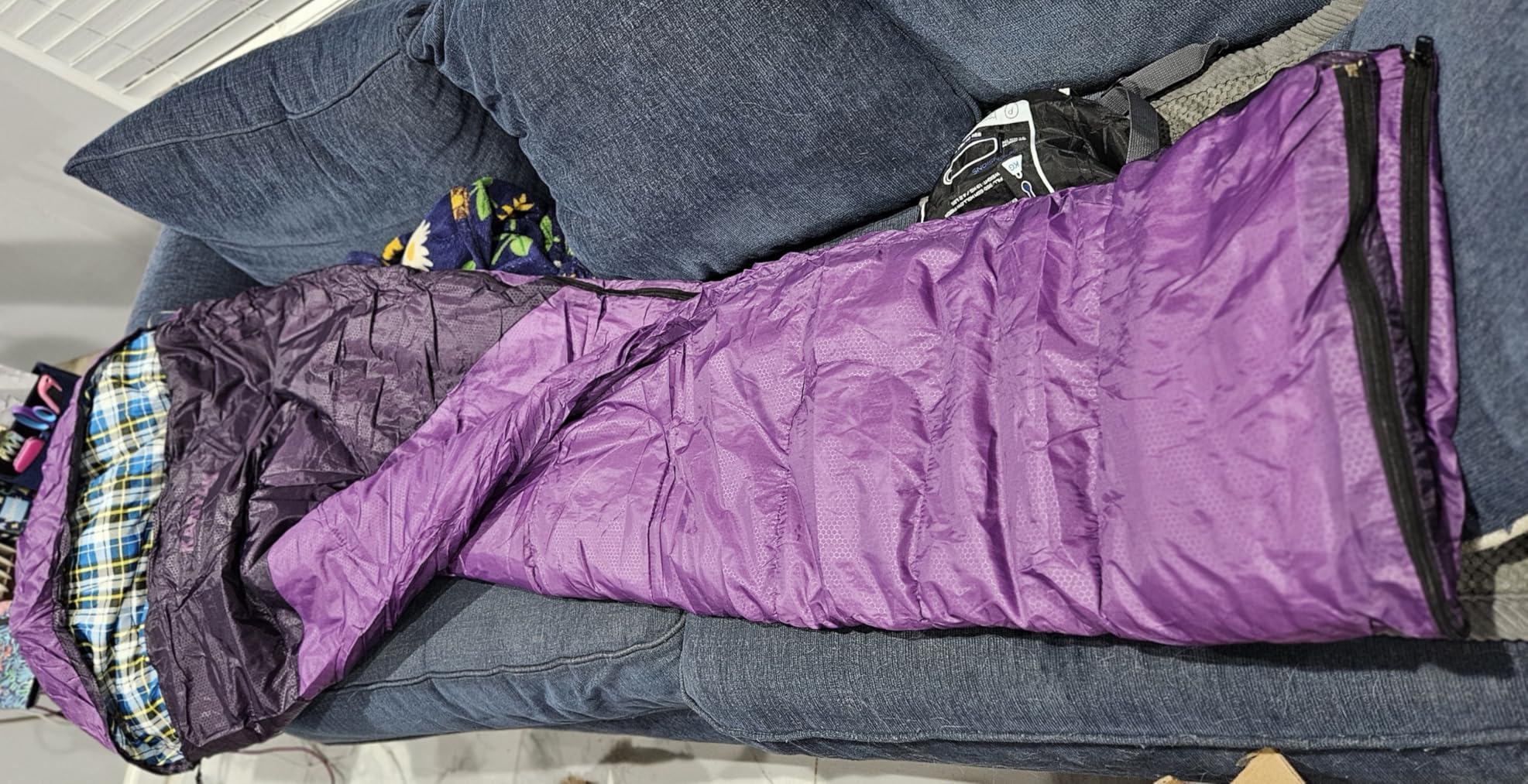 Camping Sleeping Bag, 32℉ Sleeping Bags for Adults Kids Teens Cold Weather Warm Sleeping Bag Winter for 3-4 Season Camping, Camping Gear Equipment, Traveling, and Outdoors - Customer Photo 4