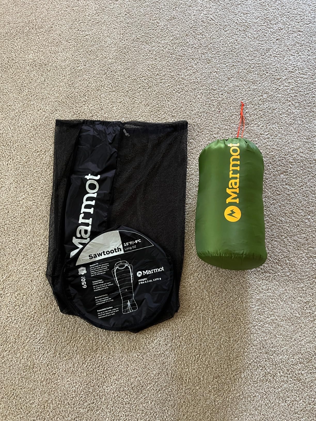 Marmot Men's Sawtooth Sleeping Bag - Customer Photo 4