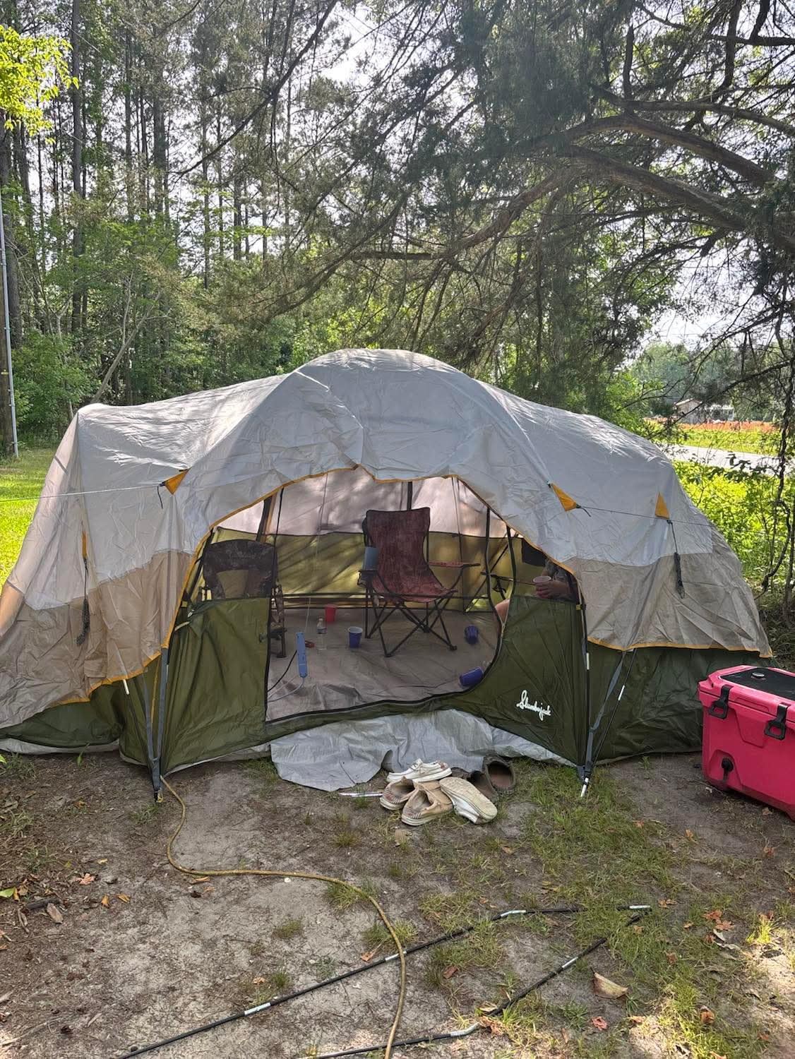 Slumberjack Aspen Grove 8 Person Hybrid Dome Family Camping Tent with 2 Rooms, Room Divider, Separate Entries, Full Fly, and Vestibule Storage - Customer Photo 4