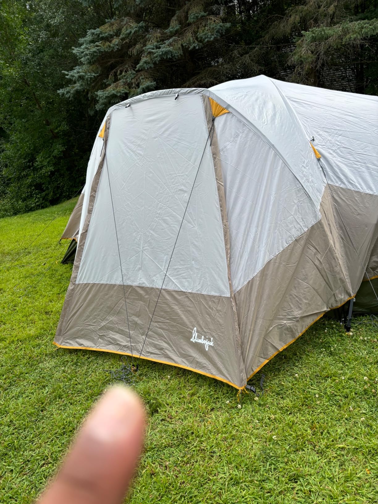 Slumberjack Aspen Grove 8 Person Hybrid Dome Family Camping Tent with 2 Rooms, Room Divider, Separate Entries, Full Fly, and Vestibule Storage - Customer Photo 5