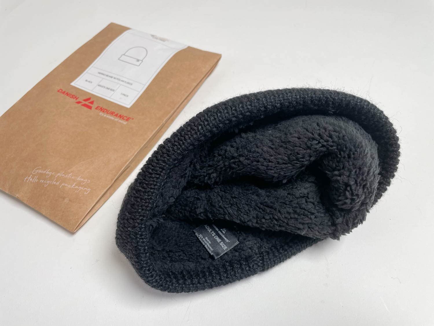 DANISH ENDURANCE Merino Wool Beanie for Men & Women - Fleece Lined Fisherman Beanie - Customer Photo 1