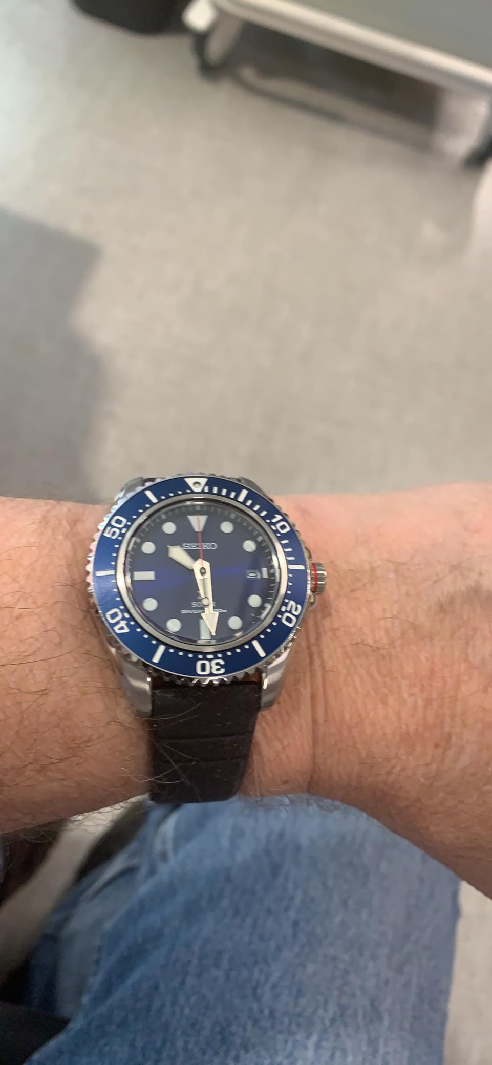 SEIKO SNE593 Solar Dive Watch for Men - Prospex Collection - LumiBrite Hands, 10-Month Power Reserve, Stainless Steel Case - Water Resistant 200M - Customer Photo 1