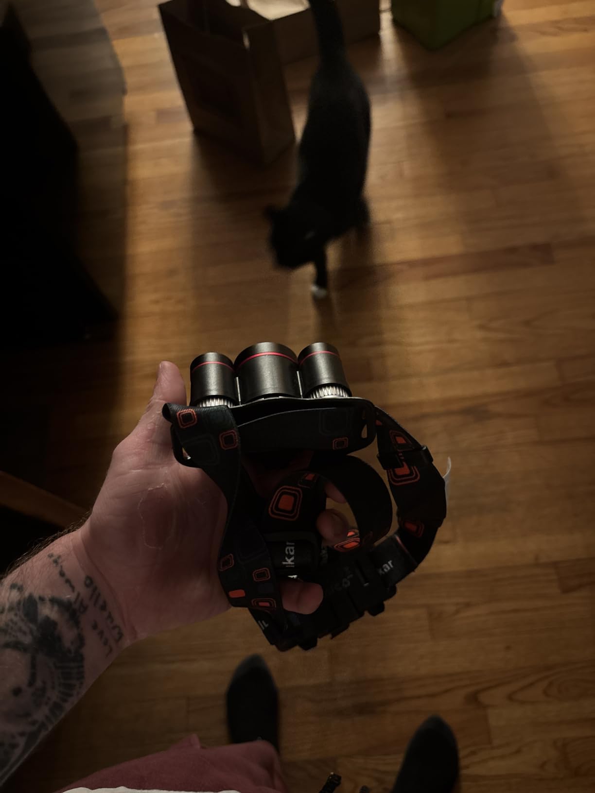 Blukar LED Headlamp, Super Bright Rechargeable Headlight Flashlight - 3 Lights 5 Modes,Zoomable,Spotlight&Floodlight Combination, IPX6 Waterproof, 20+Hrs Runtime for Running,Hiking,Camping etc. - Customer Photo 2