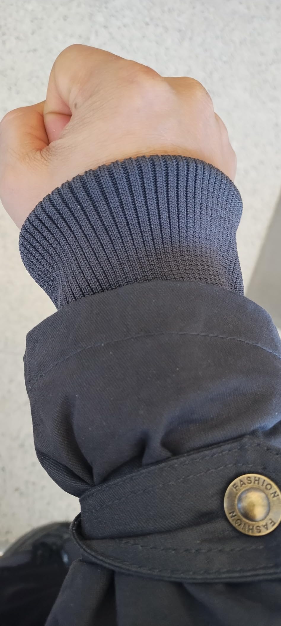 LEPOAR Men's Winter Jacket Military Jacket Fleece Lined Warm Cargo Jackets Removable Hood Cotton Work Coat - Customer Photo 2