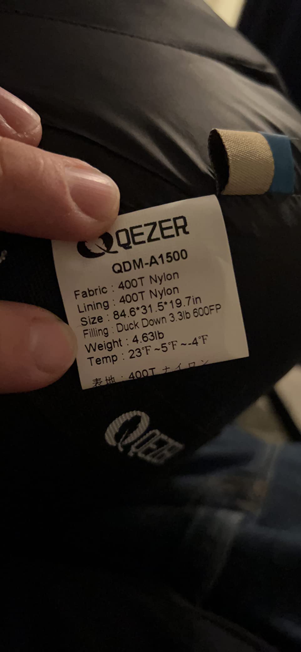 Down Sleeping Bag for Adults 0°F 10°F 15°F 20°F Backpacking Sleeping Bag for Cold Weather with Compression Sack - Customer Photo 4