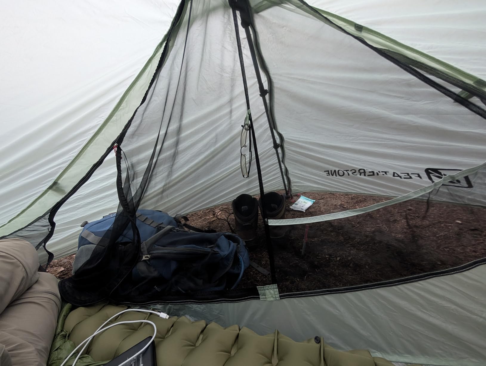 Featherstone Backbone Ultralight Tent for Backpacking, Camping, Thru Hiking - Trekking Pole Backpacking Tent - Waterproof, Single-Wall, Durable Shelter - Compact, Light, & Easy to Carry - Customer Photo 1