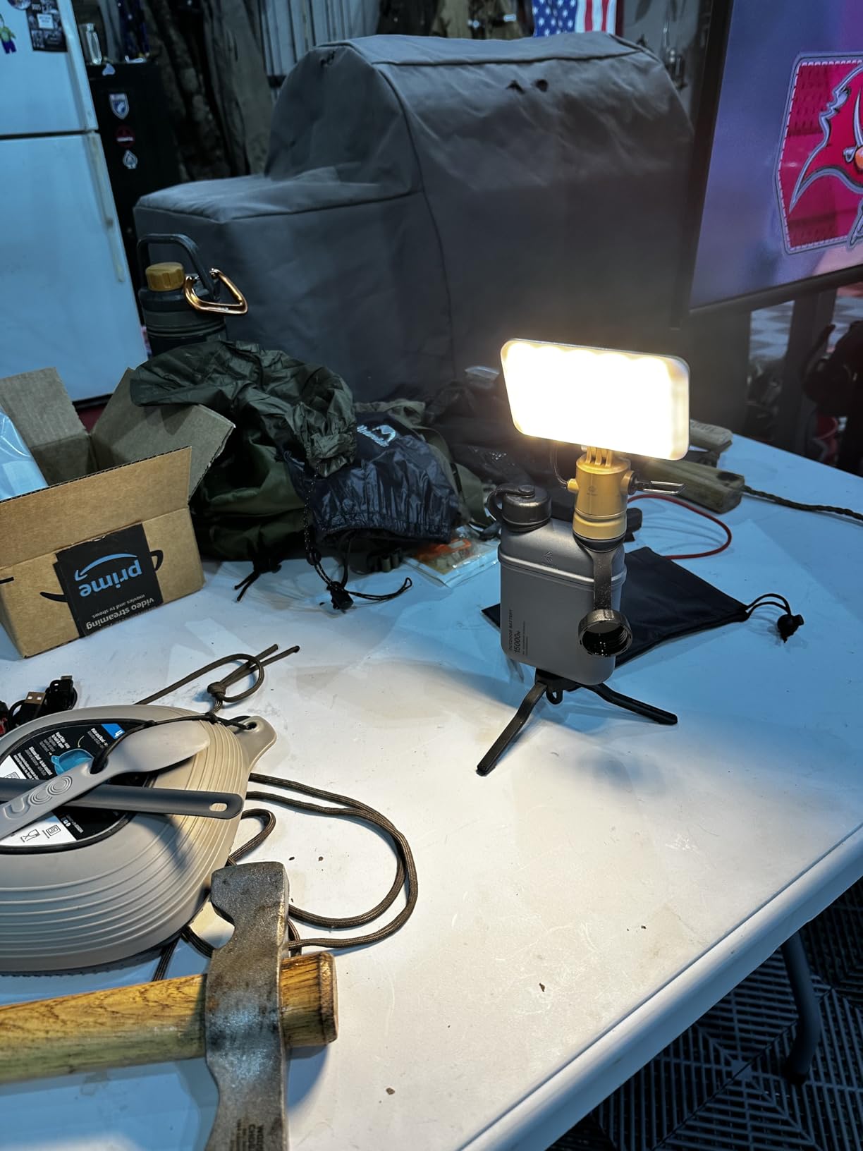 ELECOM NESTOUT Rugged Power Bank, 15000mAh Outdoor Charger, 32W USB C Fast Charging PD, Waterproof IP67, Heavy Duty Shockproof, Tactical Battery Pack for iPhone Tablet Hiking Camping Survival (Beige) - Customer Photo 2