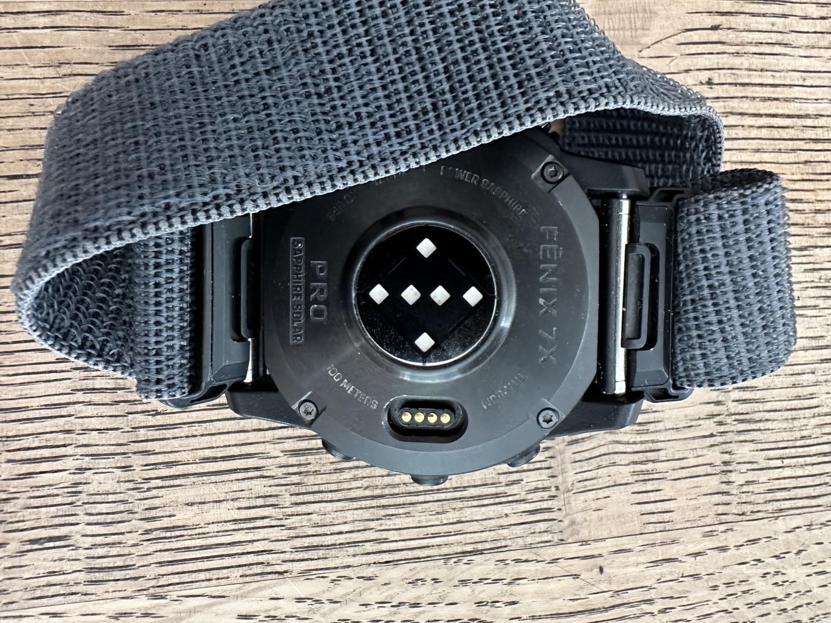 Garmin fēnix 7X Pro Sapphire Solar, Multisport GPS Smartwatch, Built-in Flashlight, Solar Charging Capability, Black - Customer Photo 3