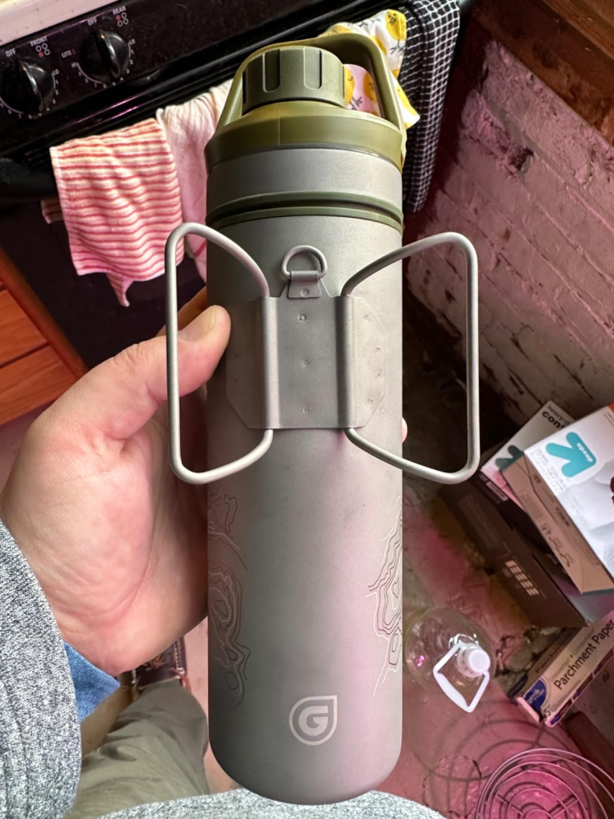 GRAYL UltraPress Titanium 16.9 oz Water Purifier & Filter Bottle for Hiking, Backpacking, Survival, Bushcraft, Travel (Coyote Brown) - Customer Photo 5