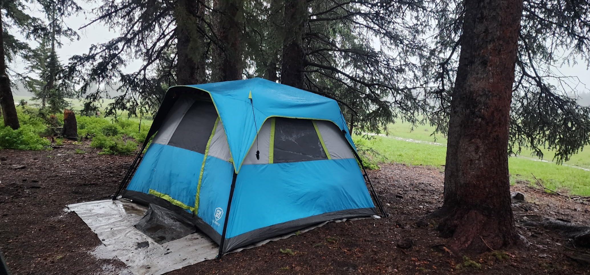 EVER ADVANCED 6 Person Camping Tent, Blackout Design Tent for Camping Instant Cabin Tents for Family with Rainfly, 60s Easy Setup, Water-Resistant - Customer Photo 3