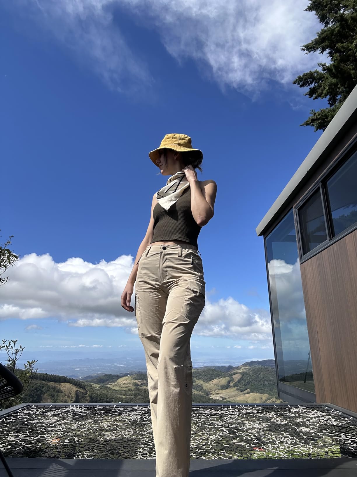 Moosehill Women's-Hiking-Pants-Cargo-Quick-Dry-Stretch-Lightweight Work Outdoor Pants with 5 Deep Pockets - Customer Photo 1