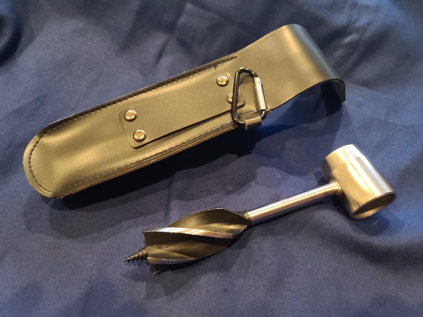 Upgrade Bushcraft Tools, 1 X 10'' Hand Auger Wood Drill, Sharper Settlers Wrench for Easy Drilling, Protable Scotch Eye Auger, Outdoor Survival Gear for Camping Backpacking Hiking - Customer Photo 5