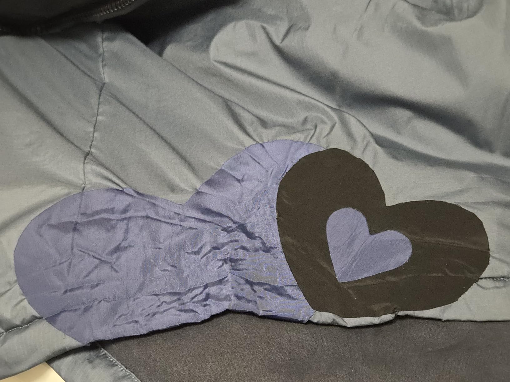 OAZ 4 x 79 inch Canvas Repair Patches Canvas Fabric Patch Self-Adhesive Fabric Repair Tape Waterproof Outdoor Gear Patch Kit for Boat Cover Awning Sofa Chair Couch Tent Bag (Black) - Customer Photo 2