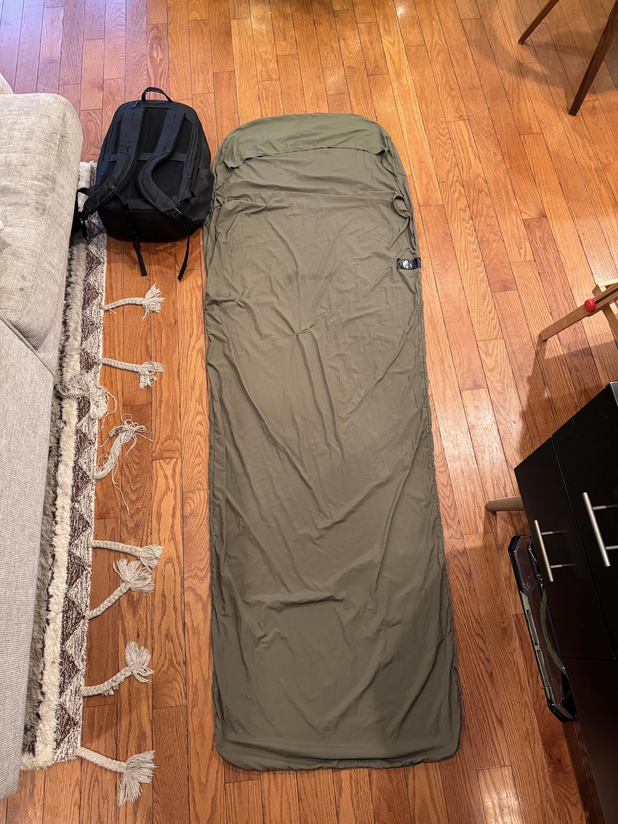 Naturehike 4.5oz Ultralight Washable Sleeping Bag Liner, Lightweight Adult Sleep Sack & Travel Sheets for Backpacking, Hotel, Camping, Hostels, ZY20 - Customer Photo 1