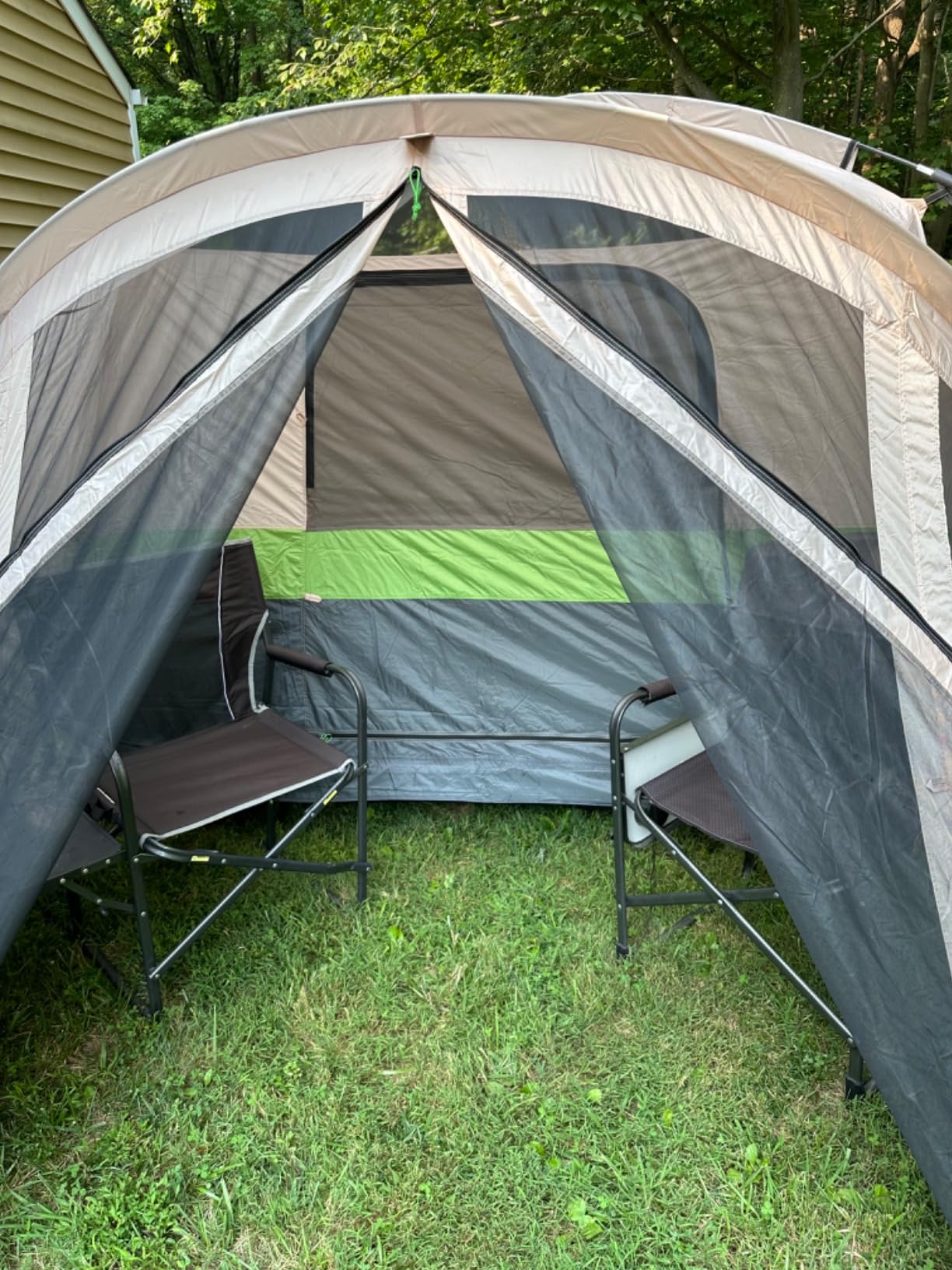 Tents for Camping 6/10 Person Camping Tent with Screen Porch, Weatherproof Large Cabin Tent with Rainfly and Carry Bag, Family Tent for Outdoor Camping and Backyard - Customer Photo 5