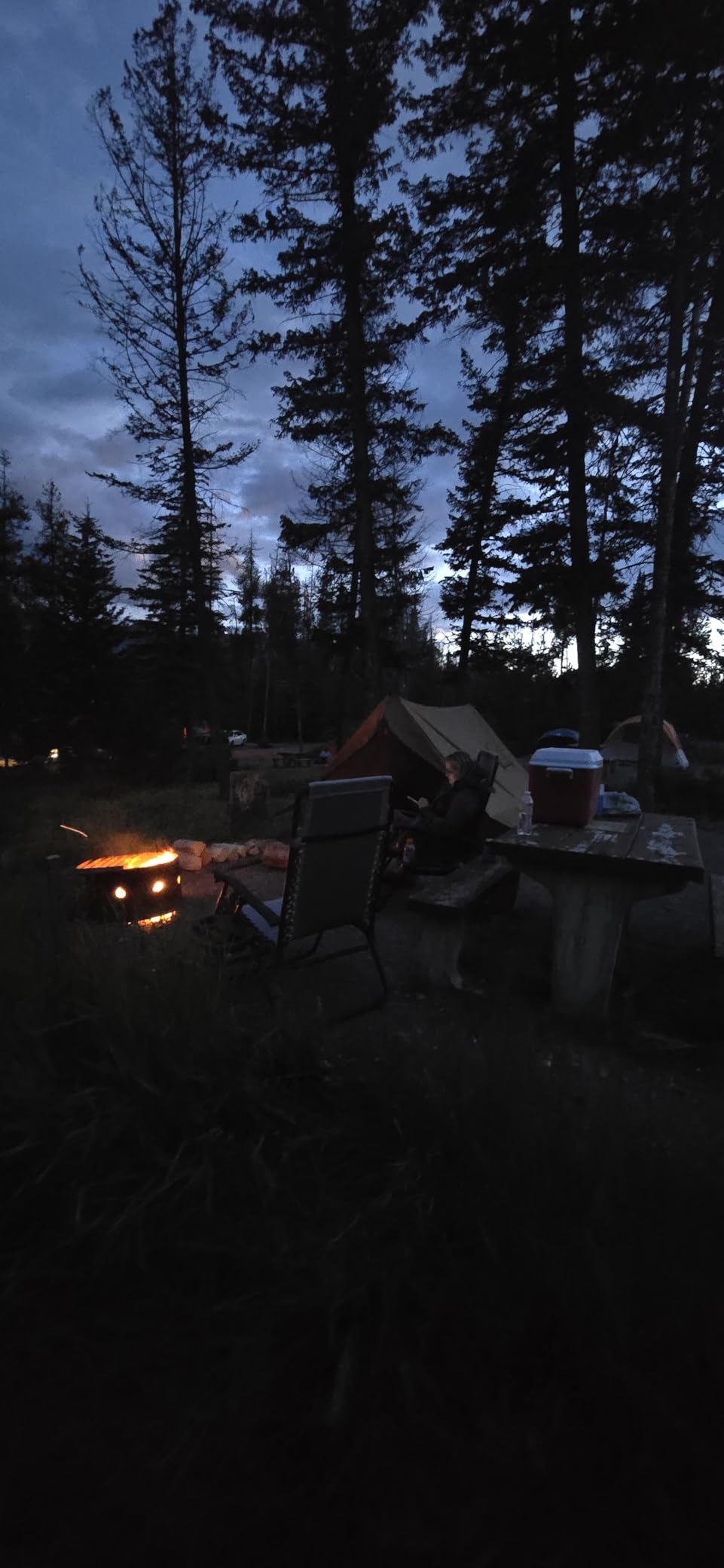 POMOLY Camping Hot Tent Cabin Tent, Chalet 70 Series Portable Wall Tents with Stove Jack and Two Poles for 2-3 Person Hiking, Backpacking - Customer Photo 2